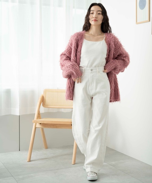 WEGO（ウィゴー）の「WEGO/ヴィンテージウォッシュカーブパンツ（デニムパンツ・レディース・ブラック系その他/コバルトブルー/ブラック/ライトインディゴブルー/ホワイト・SMALL/MEDIUM）」の6枚目の写真