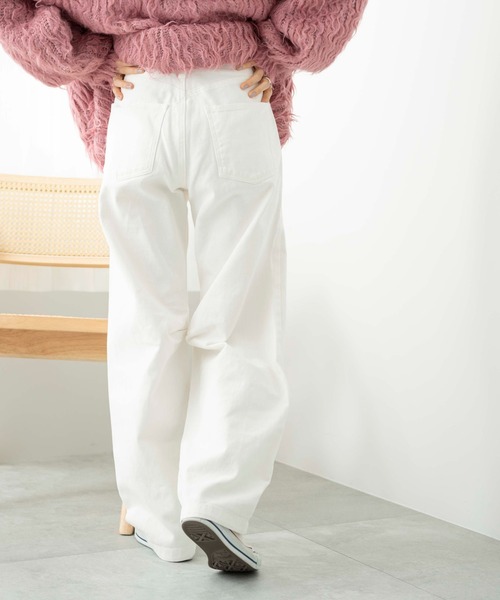 WEGO（ウィゴー）の「WEGO/ヴィンテージウォッシュカーブパンツ（デニムパンツ・レディース・ブラック系その他/コバルトブルー/ブラック/ライトインディゴブルー/ホワイト・SMALL/MEDIUM）」の9枚目の写真