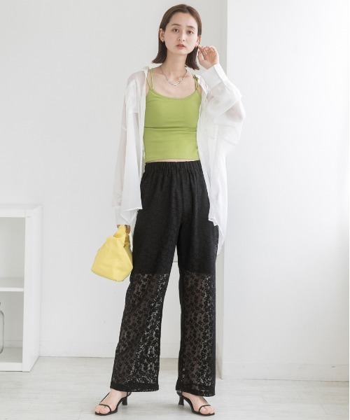 ad thie(アドティエ)の「裏地付き・総レース イージーパンツ(その他パンツ・レディース・オフホワイト/ブラック/アイボリー・FREE)」の12枚目の写真