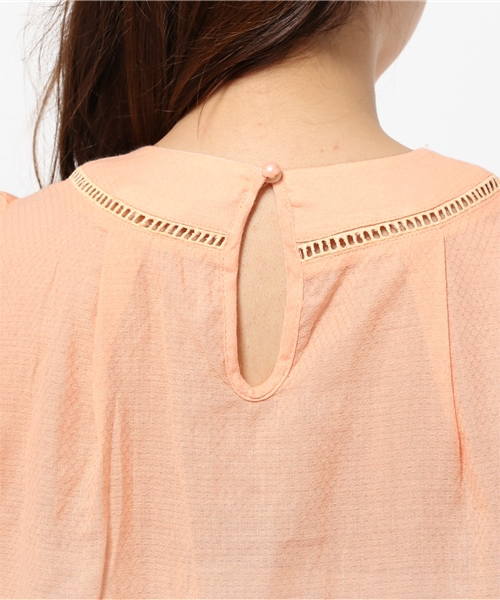 mystic（ミスティック）の「レース使いブラウス（シャツ/ブラウス・レディース・ブルー/ネイビー/ピンク/オフホワイト・ﾌﾘ-）」の10枚目の写真