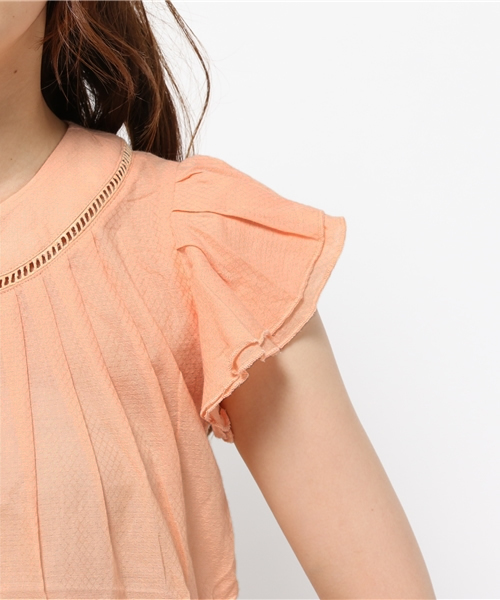 mystic（ミスティック）の「レース使いブラウス（シャツ/ブラウス・レディース・ブルー/ネイビー/ピンク/オフホワイト・ﾌﾘ-）」の11枚目の写真