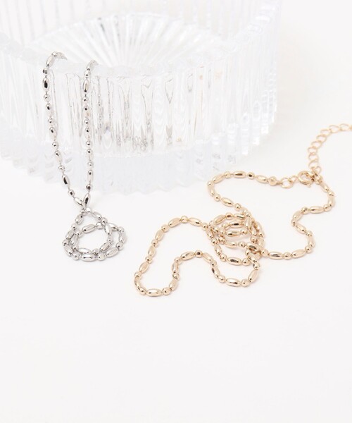 NOLLEY’S Sophi（ノーリーズソフィ）の「アートボール ショートネックレス（ネックレス・レディース・シルバー/ゴールド・FREE）」の10枚目の写真