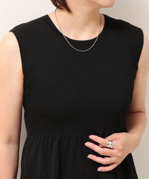 NOLLEY’S Sophi（ノーリーズソフィ）の「アートボール ショートネックレス（ネックレス・レディース・シルバー/ゴールド・FREE）」の11枚目の写真