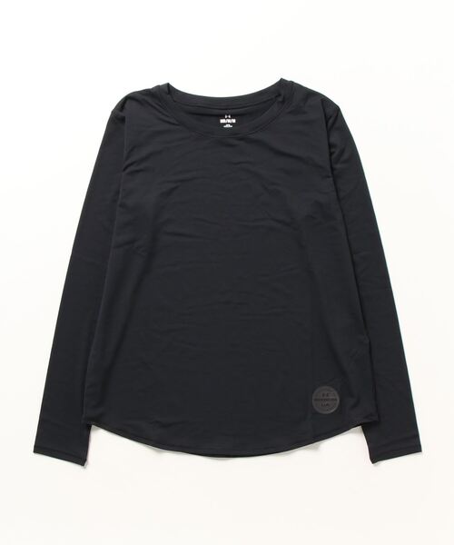 UNDER ARMOUR(アンダーアーマー)の「【別注】アンダーアーマー UAコージー ロングスリーブTシャツ 限定コラボ(Tシャツ/カットソー・レディース・ブラック/スモークピンク・XL/M/L/S)」の2枚目の写真