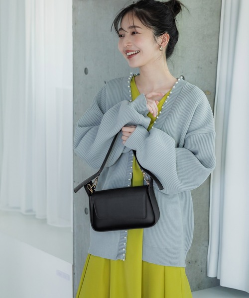 coca（coca）（コカ）の「合皮2WAYハンドバッグ（ハンドバッグ・レディース・ブラック/アイボリー・ONE SIZE）」の7枚目の写真