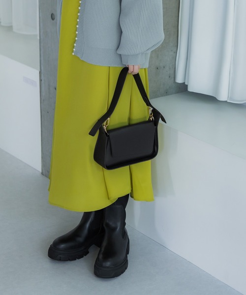 coca（coca）（コカ）の「合皮2WAYハンドバッグ（ハンドバッグ・レディース・ブラック/アイボリー・ONE SIZE）」の10枚目の写真