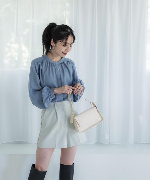 coca（coca）（コカ）の「合皮2WAYハンドバッグ（ハンドバッグ・レディース・ブラック/アイボリー・ONE SIZE）」の3枚目の写真