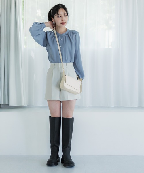 coca（coca）（コカ）の「合皮2WAYハンドバッグ（ハンドバッグ・レディース・ブラック/アイボリー・ONE SIZE）」の4枚目の写真