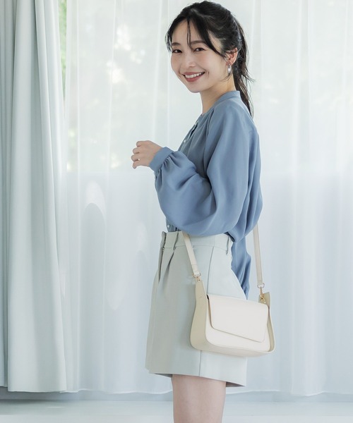 coca（coca）（コカ）の「合皮2WAYハンドバッグ（ハンドバッグ・レディース・ブラック/アイボリー・ONE SIZE）」の6枚目の写真