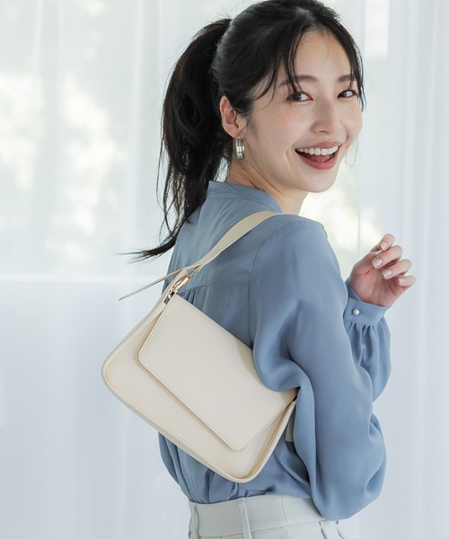 coca（coca）（コカ）の「合皮2WAYハンドバッグ（ハンドバッグ・レディース・ブラック/アイボリー・ONE SIZE）」の5枚目の写真