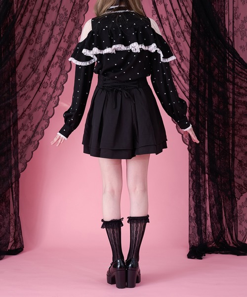 Pal elfy(パルエルフィー)の「ボリュームフレアスカート(スカート・レディース・ブルー系その他/ブラック系その他/ピンク/ブラック/オフホワイト/ブラック系その他2/チャコールグレー/ブラウン系その他/スモークグレー/グレー系その他・フリー/LARGE)」の14枚目の写真