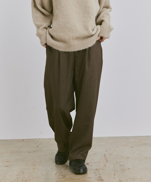 flaner(フラネ)の「Loose 2way slacks pants / ルーズ2wayスラックスパンツ(スラックス・レディース・ブラウン/ブラック/チャコールグレー・SMALL/MEDIUM/LARGE)」の9枚目の写真
