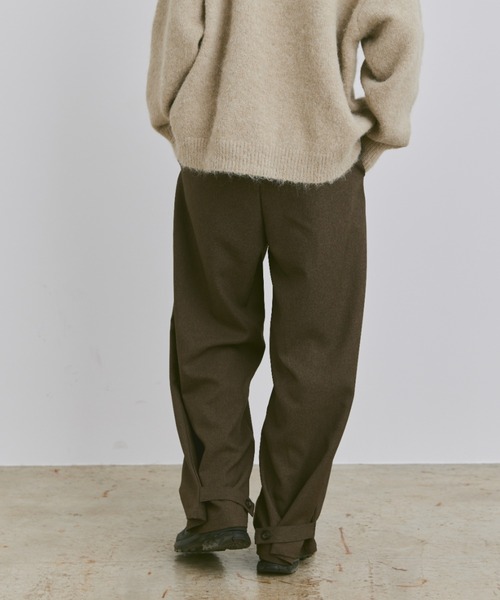 flaner(フラネ)の「Loose 2way slacks pants / ルーズ2wayスラックスパンツ(スラックス・レディース・ブラウン/ブラック/チャコールグレー・SMALL/MEDIUM/LARGE)」の8枚目の写真