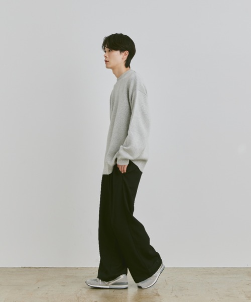 flaner(フラネ)の「Loose 2way slacks pants / ルーズ2wayスラックスパンツ(スラックス・レディース・ブラウン/ブラック/チャコールグレー・SMALL/MEDIUM/LARGE)」の18枚目の写真