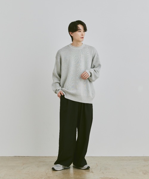 flaner(フラネ)の「Loose 2way slacks pants / ルーズ2wayスラックスパンツ(スラックス・レディース・ブラウン/ブラック/チャコールグレー・SMALL/MEDIUM/LARGE)」の19枚目の写真