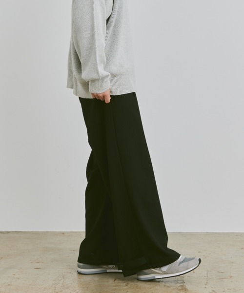 flaner(フラネ)の「Loose 2way slacks pants / ルーズ2wayスラックスパンツ(スラックス・レディース・ブラウン/ブラック/チャコールグレー・SMALL/MEDIUM/LARGE)」の13枚目の写真