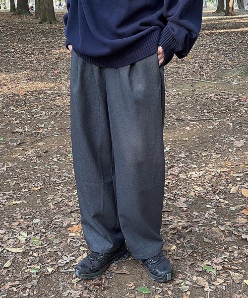 flaner(フラネ)の「Loose 2way slacks pants / ルーズ2wayスラックスパンツ(スラックス・レディース・ブラウン/ブラック/チャコールグレー・SMALL/MEDIUM/LARGE)」の22枚目の写真