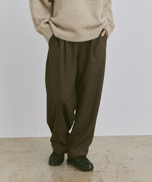 flaner(フラネ)の「Loose 2way slacks pants / ルーズ2wayスラックスパンツ(スラックス・レディース・ブラウン/ブラック/チャコールグレー・SMALL/MEDIUM/LARGE)」の5枚目の写真