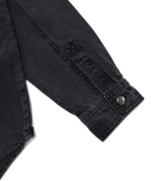 TIMELY WARNING(タイムリーワーニング)の「【Timely Warning】デニムシャツ(シャツ/ブラウス・メンズ・ブルー/ブラック・L/M/XL)」の9枚目の写真