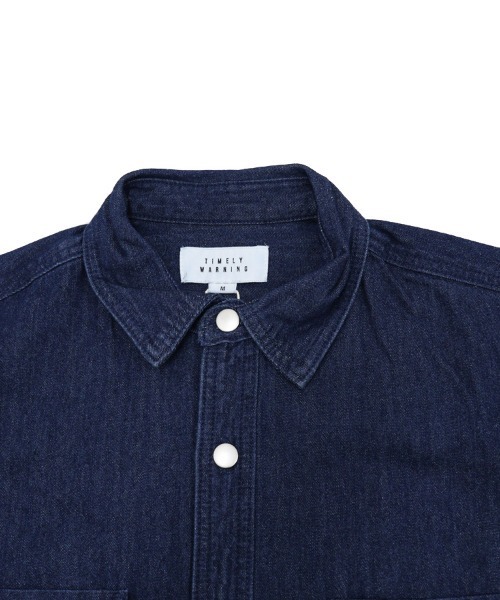 TIMELY WARNING(タイムリーワーニング)の「【Timely Warning】デニムシャツ(シャツ/ブラウス・メンズ・ブルー/ブラック・L/M/XL)」の11枚目の写真