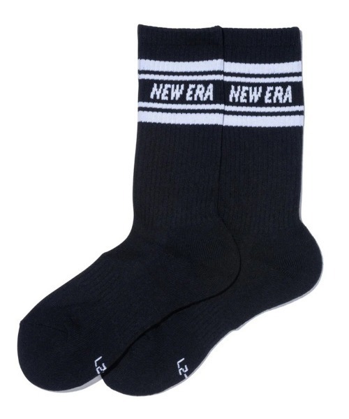 NEW ERA（ニューエラ）の「【NEW ERA】ラインソックス クルー [BSC]（ソックス/靴下・メンズ・ブラック/ホワイト/マルチ/ネイビー/グレー/チャコール・25cm/23cm/27cm/21cm）」の16枚目の写真