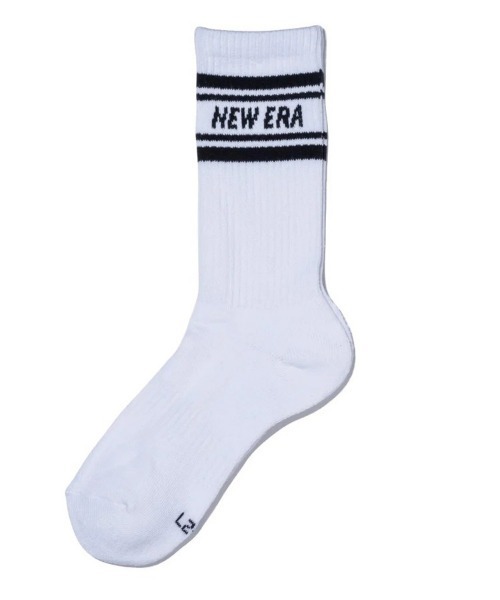 NEW ERA（ニューエラ）の「【NEW ERA】ラインソックス クルー [BSC]（ソックス/靴下・メンズ・ブラック/ホワイト/マルチ/ネイビー/グレー/チャコール・25cm/23cm/27cm/21cm）」の9枚目の写真