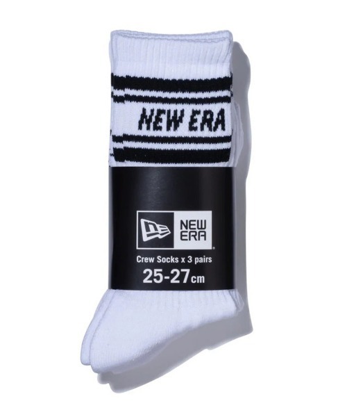 NEW ERA（ニューエラ）の「【NEW ERA】ラインソックス クルー [BSC]（ソックス/靴下・メンズ・ブラック/ホワイト/マルチ/ネイビー/グレー/チャコール・25cm/23cm/27cm/21cm）」の14枚目の写真