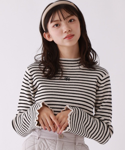 repipi armario(レピピ アルマリオ)の「フレアプチハイリブニット(ニット/セーター・キッズ・ライトグレー/アイボリー/ブラック/その他/パープル/ブルー系その他・SMALL/MEDIUM/LARGE)」の22枚目の写真