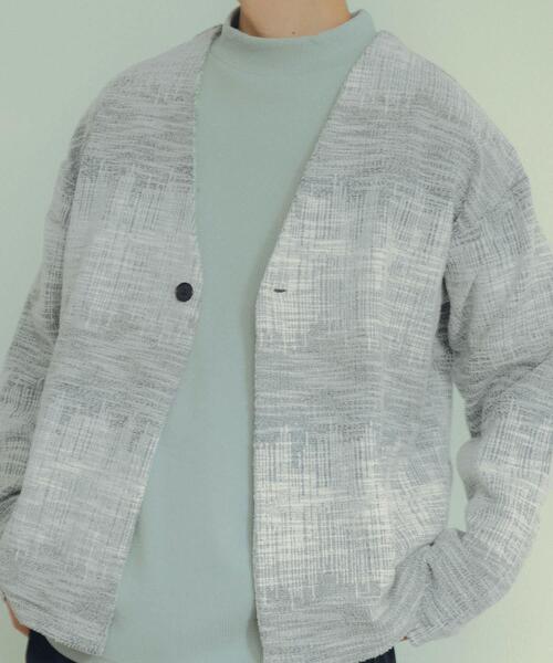 ITEMS URBANRESEARCH(アイテムズ アーバンリサーチ)の「マルチカラージャカード ボタンカーデ(Tシャツ/カットソー・メンズ・ブラウン/ブルー・LARGE/MEDIUM)」の18枚目の写真