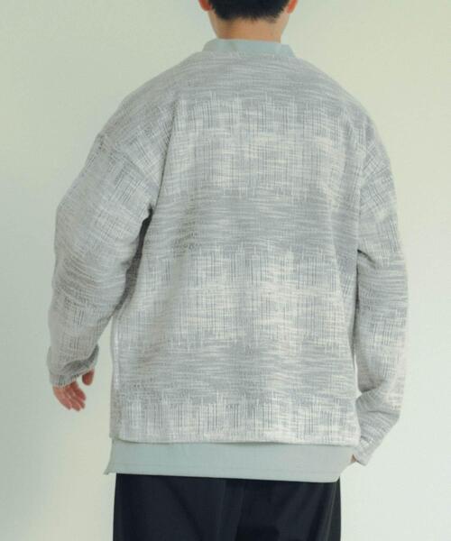 ITEMS URBANRESEARCH(アイテムズ アーバンリサーチ)の「マルチカラージャカード ボタンカーデ(Tシャツ/カットソー・メンズ・ブラウン/ブルー・LARGE/MEDIUM)」の16枚目の写真