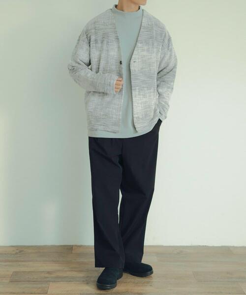 ITEMS URBANRESEARCH(アイテムズ アーバンリサーチ)の「マルチカラージャカード ボタンカーデ(Tシャツ/カットソー・メンズ・ブラウン/ブルー・LARGE/MEDIUM)」の15枚目の写真