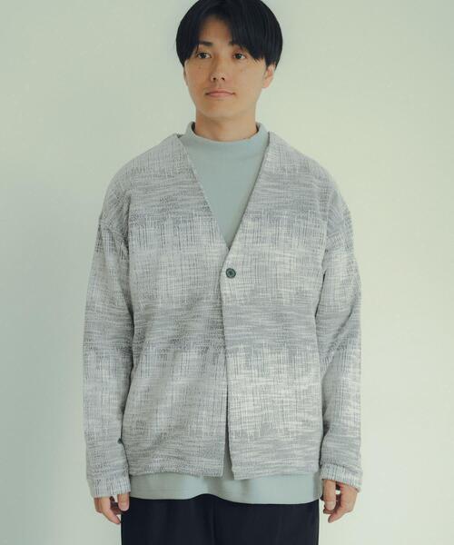 ITEMS URBANRESEARCH(アイテムズ アーバンリサーチ)の「マルチカラージャカード ボタンカーデ(Tシャツ/カットソー・メンズ・ブラウン/ブルー・LARGE/MEDIUM)」の14枚目の写真
