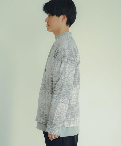 ITEMS URBANRESEARCH(アイテムズ アーバンリサーチ)の「マルチカラージャカード ボタンカーデ(Tシャツ/カットソー・メンズ・ブラウン/ブルー・LARGE/MEDIUM)」の13枚目の写真