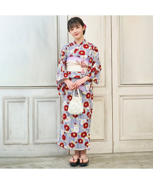 algy（アルジー）の「花柄浴衣セット（浴衣）」 - WEAR