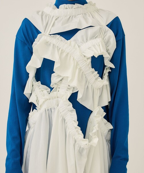 ワンピース houga vivi frill dress HOUGA/ホウガ】《STUDIOUS別注》Ex.prima frill dress/プリマ