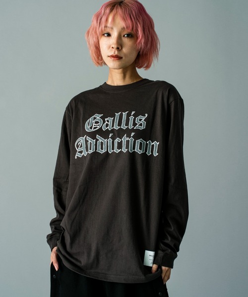 GALLIS ADDICTION（ガリスアディクション）の「GA O.E-PRINT L/S TEE（Tシャツ/カットソー・メンズ・ダークグレー/ホワイト・L/M）」の20枚目の写真
