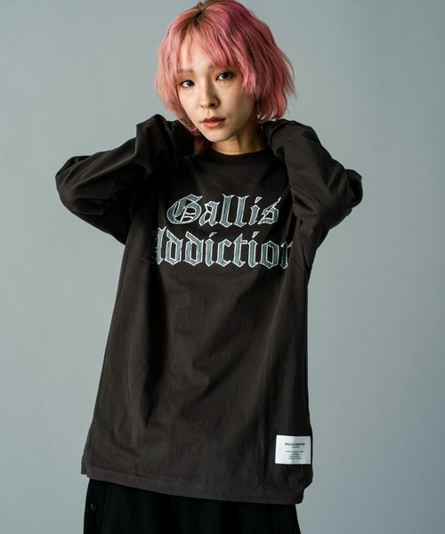 GALLIS ADDICTION（ガリスアディクション）の「GA O.E-PRINT L/S TEE（Tシャツ/カットソー・メンズ・ダークグレー/ホワイト・L/M）」の19枚目の写真