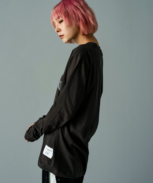 GALLIS ADDICTION（ガリスアディクション）の「GA O.E-PRINT L/S TEE（Tシャツ/カットソー・メンズ・ダークグレー/ホワイト・L/M）」の18枚目の写真