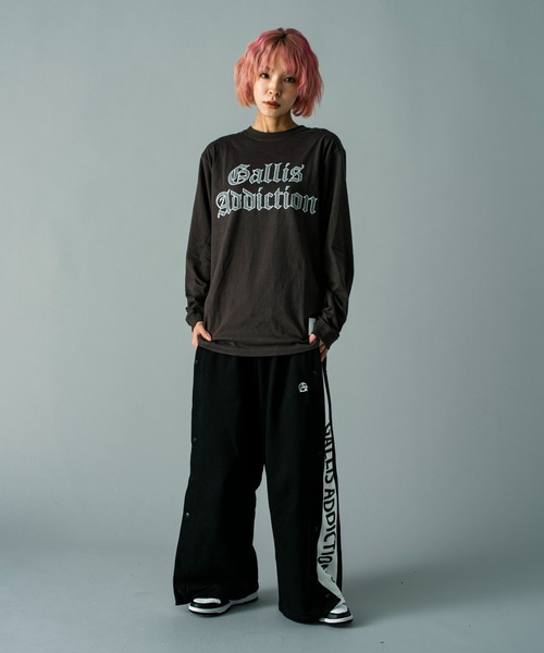GALLIS ADDICTION（ガリスアディクション）の「GA O.E-PRINT L/S TEE（Tシャツ/カットソー・メンズ・ダークグレー/ホワイト・L/M）」の10枚目の写真