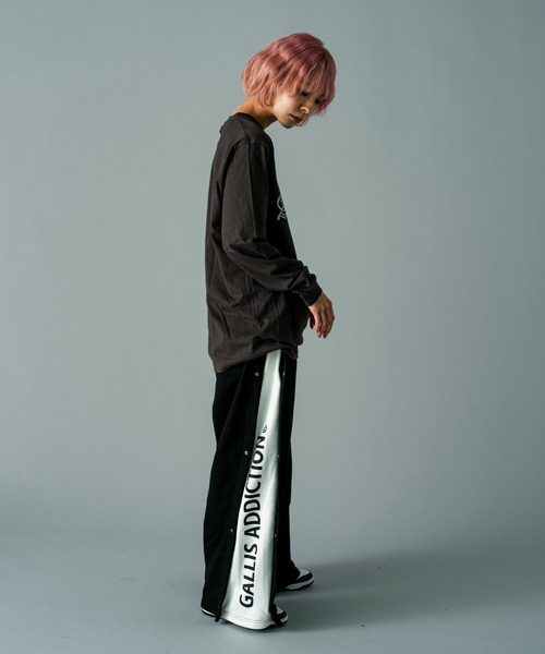 GALLIS ADDICTION（ガリスアディクション）の「GA O.E-PRINT L/S TEE（Tシャツ/カットソー・メンズ・ダークグレー/ホワイト・L/M）」の9枚目の写真