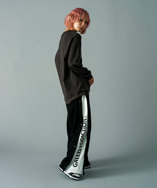 GALLIS ADDICTION（ガリスアディクション）の「GA O.E-PRINT L/S TEE（Tシャツ/カットソー・メンズ・ダークグレー/ホワイト・L/M）」の8枚目の写真