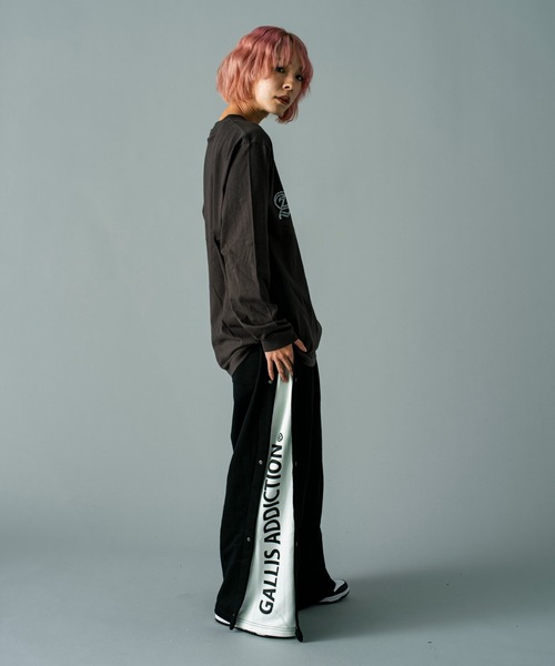 GALLIS ADDICTION（ガリスアディクション）の「GA O.E-PRINT L/S TEE（Tシャツ/カットソー・メンズ・ダークグレー/ホワイト・L/M）」の6枚目の写真