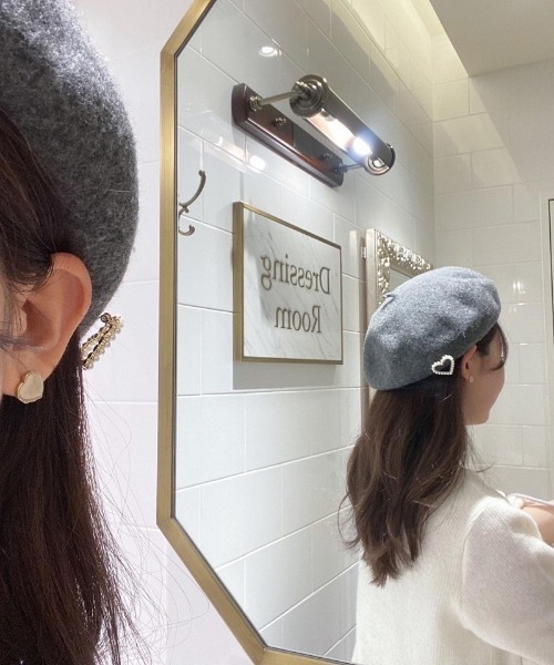 flower（フラワー）の「パーリーハートブローチ（ブローチ/コサージュ・レディース・ホワイト・FREE）」の2枚目の写真