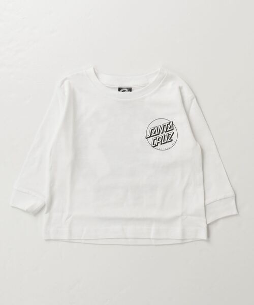 SANTA CRUZ(サンタクルーズ)の「SANTACRUZ/サンタクルーズ キッズ ロンT バックロゴ DESI SPEED WHEELS STR LST 23A660-42(Tシャツ/カットソー・キッズ・ブラック/グリーン/ホワイト・100cm/110cm/120cm/130cm/140cm/150cm/160cm)」の4枚目の写真