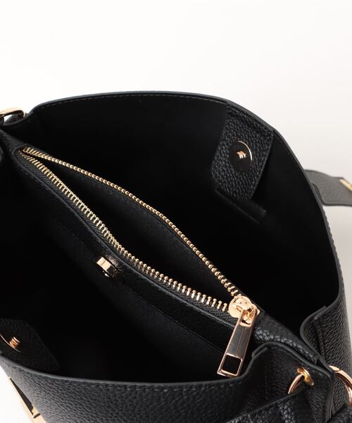 INTERPLANET(インタープラネット)の「【超軽量】フェイクレザーミニバッグ(ショルダーバッグ・レディース・ブラック/ベージュ・フリー)」の9枚目の写真