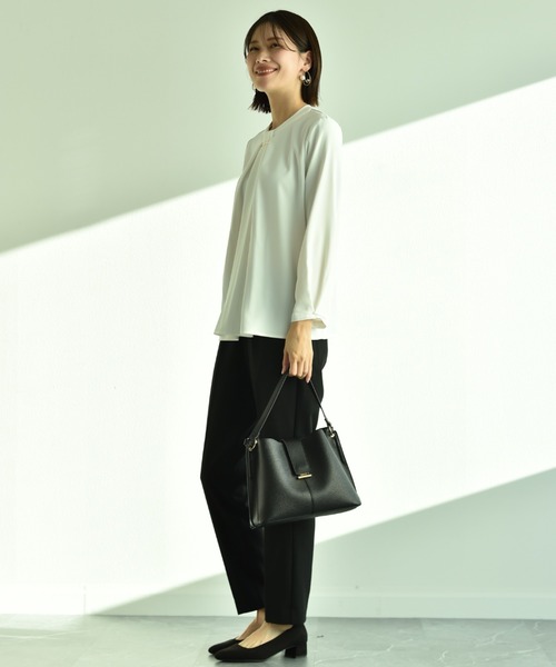 INTERPLANET(インタープラネット)の「【超軽量】フェイクレザーミニバッグ(ショルダーバッグ・レディース・ブラック/ベージュ・フリー)」の5枚目の写真