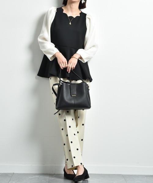 INTERPLANET(インタープラネット)の「【超軽量】フェイクレザーミニバッグ(ショルダーバッグ・レディース・ブラック/ベージュ・フリー)」の11枚目の写真