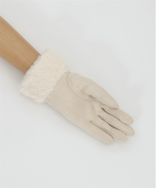 axes femme（アクシーズファム）の「雪刺繍×パールファー手袋（手袋・レディース・ブラック/ネイビー/キナリ・FREE）」の12枚目の写真