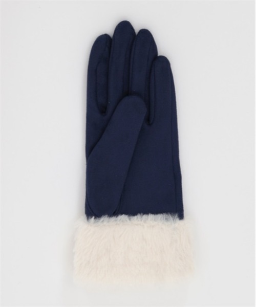 axes femme（アクシーズファム）の「雪刺繍×パールファー手袋（手袋・レディース・ブラック/ネイビー/キナリ・FREE）」の15枚目の写真