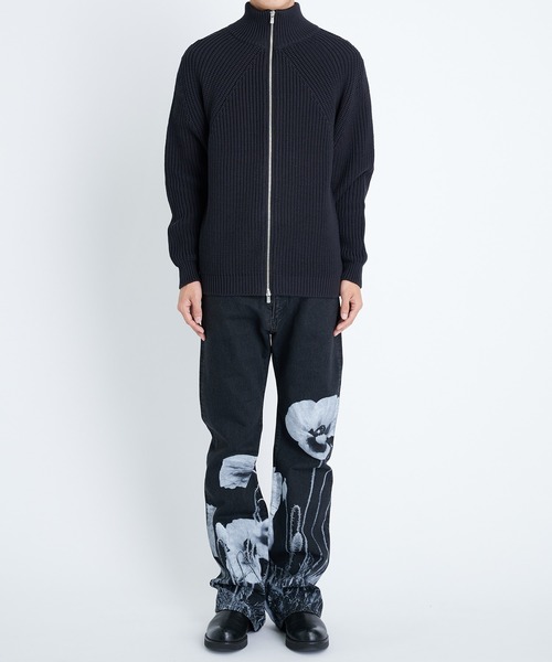 BATONER(バトナー)の「【BATONER/バトナー】SIGNATURE DRIVERS KNIT(ニット/セーター・メンズ・ブラック/ダークグレー・1/2)」の16枚目の写真